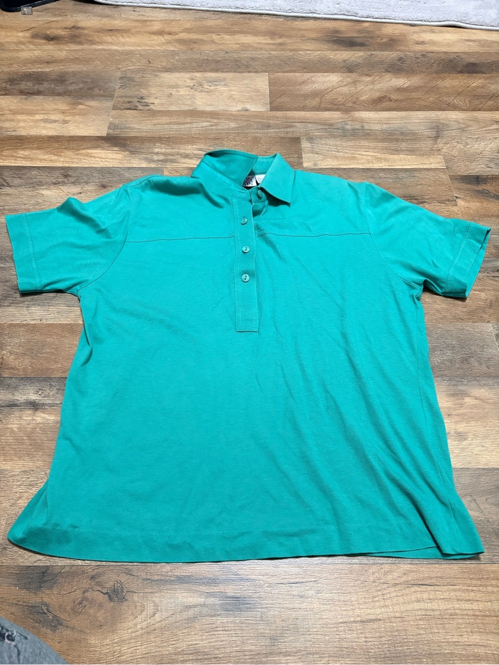 Leon Levin Green Polo Shirt Size Large Cotton Blend Short Sleeve Classic Preppy